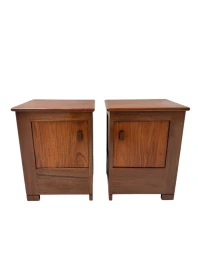 Art Deco Modernist Nightstands by J.A. Muntendam for L.O.V. Oosterbeek, 1920s